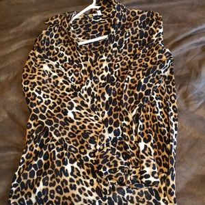 Leopard Print Express Portofino Shirt
